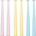 EasyHonor Baby & Toddler Extra Soft Toothbrush for Age 4-12 Years Old, with 10000 Soft Floss Bristle for Baby Gum Care. (5Pcs)