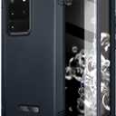 SURITCH for Samsung Galaxy S20 Ultra Case, [Extra Front Frame] Full-Body Heavy Duty Rugged Shockproof Protective Phone Cover with Built-in Screen Protector for Samsung S20 Ultra 6.9 Inch - Dark Blue