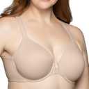 Vanity Fair Women's Full Figure Front Closure Bra, Beauty Back Smoothing, Lightly Lined Cups up to DDD (40D, Neutral)