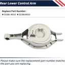Rear Suspension Lower Control Arm Compatible with Nissan 370Z 2009-2020 Z 2023-2024; for Infiniti G25 2011-2012 G35 2007-2008 G37 2008-2013 Q40 2015 Replaces 551B0-JK010 551B0JK010