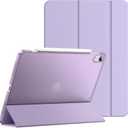 JETech Case for iPad Air 11-Inch M3/M2 (2025/2024), iPad Air 5/4 (2022/2020 5th/4th Generation 10.9-Inch), Slim Stand Hard Back Shell Cover with Auto Wake/Sleep (Light Purple)