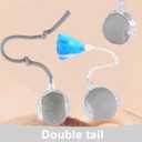 2 x Interactive Cat Toys Ball for Indoor Cats,[2025 Newly Upgraded] Agile Moving Cat Ball with Elastic Mesh Tail,Automatic Kitten Toys for Bored Indoor Adult Cats,Motion Activated (Grey)