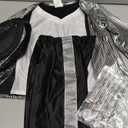 Kids Dance Star Costume for Boys 80s 90s Hip Hop Stage Outfits for Halloween Cosplay 110-120cm