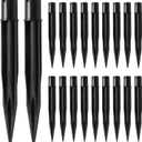 20PCS Solar Light Spikes 0.39", 0.64" Christmas Plastic Torch Lights Spikes for Outdoor Yard Garden, I.D.0.39 Inch/10MM, O.D 0.64 inch/16.3 MM, Replacement Stake for Solar Lights Stakes