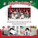 Christmas Snowman Mailbox Cover Magnetic Standard Size 20.5" x 18", Xmas Tree Buffalo Plaid Cardinal Decorative Post Letter Box Wrap Decor, Winter Holiday Garden Yard Outdoor Decoration