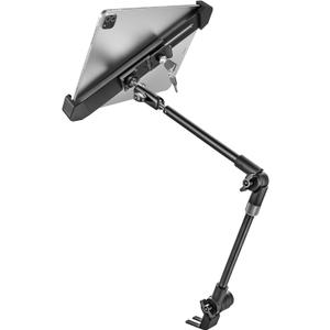 woleyi Anti-Theft Seat Rail Tablet Mount for Car/Truck, Heavy Duty Car Floor Bolt Tablet Holder, Vehicle Front Seats Stand with Security Lock and Key for iPad Pro, Air, Mini, Galaxy Tab, 7-11" Tablets