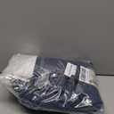 H.VERSAILTEX Linen Blackout Curtains 108 Inches Long 100% Absolutely Blackout Thermal Insulated Textured Linen Look Curtain Draperies Anti-Rust Grommet, Energy Saving with White Liner, 2 Panels, Navy