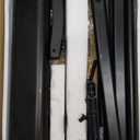 Universal Tabletop TV Stand with Wall Mount for 32 to 70 inch 4 Level Height Adjustable, Heavy Duty Tempered Glass Base, Holds up to 110lbs Screens, HT03B-002