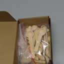 Honeydak 50 Pcs Small Wooden Spoons 2.95"l Mini Wood Natural Tiny Spoons Wooden Little Teaspoons for Jars Sugar Creamer Honey Spices Salt Kitchen Supplies (7.5 x 2.4 x 1.2 cm/ 3 x 1 x 0.5 inch)