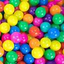 Markdang 100PCS Ball Pit Balls 8 Colors Plastic 2.1-2.2" Crush Proof Playpen Balls with Zip Storage Bag, Phthalate & Bpa Free for Babies Crawl Tunnel, Ball Pit & Trampoline