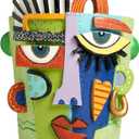 Mint Green Abstract Face Planter Pot/Picasso Flower Pot, Unique Head Planters for Indoor Plants, Abstract Face Decor, Picasso Pots for Home Decor (Large)