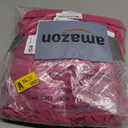 Peomeise 50pcs Fuchsia Spandex Chair Sashes with Buckle Slider for Wedding, Party Decoration