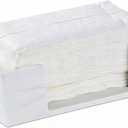 Marble White Napkin Holder for Bathroom, Countertop Paper Towel Dispenser for Kitchen, 10"L x 6"W for Multifold, C Fold, Trifold, Z Fold - Disposable Hand Towel Organizer, Guest Towels Holder