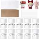 Weekgrat 20 Pcs Round Bouquet Shaping Cardboard Flower Wrapping Paper Stabilizer Bouquet Styling Holder for Flower Arrangement DIY Package Wedding Party Birthday Graduation 11.8 x 19.7 Inches