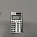 Casio HS-8VA Mini 6-Function Calculator | Large 8-Digit LCD Display | Solar Powered with Battery Backup | Standard Function | Portable Pocket Size (1 Count (Pack of 1))