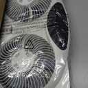 Bionaire Window Fan with Reversible Airflow Blades 3-Speed Settings, Programmable Thermostat, LED Display, Remote Control, Fits 2436" Windows, No Assembly Required