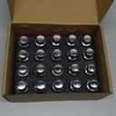 ECCPP M12x1.25 Lug Nuts 20 Pieces 12x1.25 Wheel Lug Bolts Shank Length 28mm Hex 17mm Wheel Bolts Set Fit for 2015-2022 for Renegade 2018-2022 for Compass 2014-2022 for Cherokee