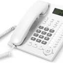 Corded Phone with Caller ID, Landline Phones for Home & Office Featuring 10 one-Touch Speed dial Buttons, Speakerphone, Mute Redial Function, Can Be Used as a Desk Phone, Adjustable Ringer Volume