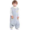WONDAY Toddler Sleep Sack with Feet, 1.0 Tog Lightweight Sleeping Sacks for Walking with Legs,2T 3T