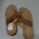 Soda Suri Tan Flip Flops Size 7.5