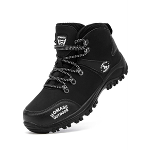 Men's work boots Waterproof Hiking Boots,thermal Leather Ankle Snow Boots for Outdoor Climbing, Trekking, Backpacking, and Trekking 10