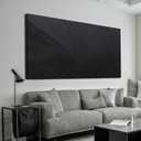 Canvas Wall Art Decor Modern Textured Wall Art Decor Canvas Art Wall Decor Black Silence Wall Painting Decorations Artwork Wall Art Prints for Room Living Room Bedroom Office Decor 24"X48"