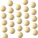 NUOBESTY 60PCS Unfinished DIY Wood Beads Non Porous Round Balls Natural Crafting Beads for Jewelry Decor and Creative Projects