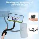 Magnetic Flexible Mount Clamp for Phones, GoPro Insta360, Bike, Boat, Tube, Treadmill, Stroller, Car, Desk, Tripod Stand Monkey Tail Mount Neck Holder Selfie Stick