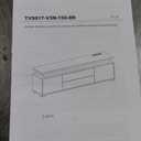 Rolanstar TV Stand with Power Outlet & LED Lights, Modern Entertainment Center for 32/43/50/55/65 Inchs TVs, TV Table, Universal Gaming LED TV Media Stand with Large Storage Cabinet, Black