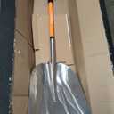 WIKER Aluminum Snow Shovel for Driveway, 45-Inch Large Capacity Blade, 3.5lbs Lightweight with Fiberglass D-Grip Handle, Heavy Duty Metal Snow Removal Tool for Home and Garden