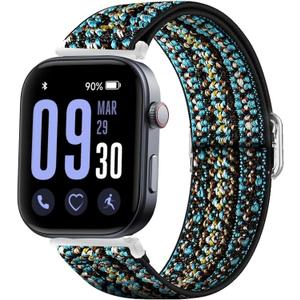 GTX13, GTX12 Smart Watches Band, Lamshaw 22mm Stretch Elastics Nylon Adjustable Replacement Strap Accessories for Men & Women Compatible for Fitpolo GTX12, ENOMIR GTX12, Tensky GTX12, uaue T60, QXQ T60, QCOQ T60 Smart Watches