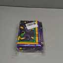 Mardi Gras Placemats Set of 4 18x12 Inch Carnival Fleur De Lis and Masks Linen Place Mat Heat-Resistant Washable Wipeable Table Mat for Party Kitchen Dining Home Decor