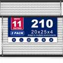 2-Pack 210 Air Filter Replacement Compatible with AprilAire Whole House Air Purifiers,Models 1210, 1620, 2210, 2216, 3210, 4200, MERV 11, Size: 20x25x4 Pleated HVAC AC Furnace Filter