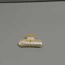 Acrylic Letter Hair Clips for Women - Monogram Hair Claw Alphabet Large Hair Clip, Fashion Glitter Claw Clips Elegant And Durable Hair Accessory, Letter I