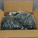 Tuenort Artificial Cypress Topiary Outdoor Plants with Spike, Faux Boxwood Bush Plants, UV Resistant Faux Greenery for Garden, Porch, Balcony (2 Pack)