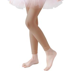 EPEIUS Ballet Tights for Girls 90D Footed Dance Tights Toddler Ultra Soft School Stockings Kids Leggings, Size 3-5T
