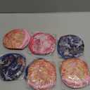 Gejoy 24 Pcs Foldable Fan Japanese Foldable Fan Style Summer Flower Handheld Round Folding Flying Disc for Women Man Daily Use Festival Wedding Party Favors Decorations Portable, 8 Style