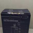 Hot & Iced Coffee Maker with Bold Setting, Single Serve Coffee Maker for K Cup and Grounds, 6-14 Oz Brew Sizes, 50 Oz Removable Water Tank, One Cup Coffee Machine with Reusable Filter, Black