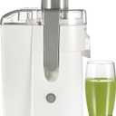 Hamilton Beach HealthSmart Juicer Machine, Compact Centrifugal Extractor, 2.4 Feed Chute for Fruits and Vegetables, Easy to Clean, BPA Free, 400W, White (67501)