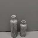 YMXYJM Resin 3 Piece Vase Set, Farmhouse Decor, Home Decorative Vase, Vases for Your Kitchen, Bedroom, Office, Living Room, Bathroom, & Shelf Centerpiece Table Decorations, Grey (Gray)