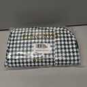 EurCross Elegant Green White Check Lunch Bag for Women, Lightweight and Portable Insulated Small Lunch Box Tote Bag for Adult Outdoors, Daily-use, Work, Short Trips