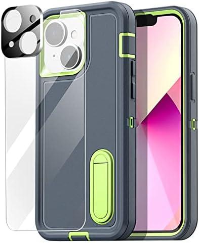 AICase for iPhone 13 Mini Case Built-in Kickstand with Glass Screen Protector+Camera Lens,Heavy Duty Drop Protection Full Body Rugged Shockproof Military Protective Tough Durable Cover_7