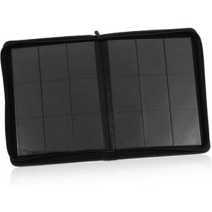 Trading Card Album with Pockets Zipper Closure Card Storage Organizer for Sports Gaming and Business Cards Ample Storage for Card Collection Pages