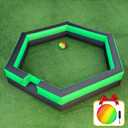 20FT Gaga Ball Pit Portable,Inflatable Gaga Ball Pit with Blower for Indoor Outdoor School Family Activities Giant Inflatable Sport Game