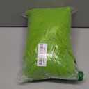 Soulchen 13 Pcs Green Furry Christmas Ball and Xmas Tree Skirt Set Include 12 Lime Green Furry Christmas Ball Ornaments 1pc 36 Inch Xmas Tree Skirt Faux Fur Pom Pom Plush Decoration for Office Home