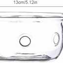 Standard Size Teapot Warmer, Heatproof Borosilicate Glass Warmer Smokeless Candle Warmer Plate for Aromatherapy, Brewing Tea, Warm Coffee 13x7cm