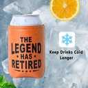 2 x Christmas Gifts for Dad from Daughter, Son for Fathers Day, Birthday Gifts for Dad, Him, Husband, Grandpa, Retirement Gifts for Men, Leather Can Cooler for Mens 12oz (Legend)