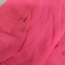Mesh Tops for Women Bell Sleeve Rave Outfits Tie Front Crop Top Long Sleeve Shirt Sheer Blouse Festival, Small, Hot Pink