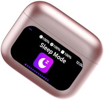 ZYHKON Sleep Earbuds Light-Weight Headphones, 48H Playtime with Charging Case, Mini Sleep Headphones Bluetooth in Ear Small Design for Side Sleepers, Dark Rose