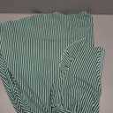 Women's Summer Dress V Neck Striped Mini Dress A Line Casual Dress Ruffle Sleeve (Green) XL